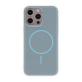 iPhone 15 Pro Max Deksel TPU MagSafe Glatt Blå