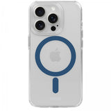 holdit iPhone 15 Pro Max Deksel MagSafe Case Denim Blue Transparent