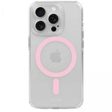 holdit iPhone 15 Pro Max Deksel MagSafe Case Rosa Transparent