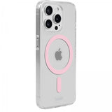 holdit iPhone 15 Pro Max Deksel MagSafe Case Rosa Transparent