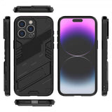 iPhone 15 Pro Max Deksel med Stativ Svart