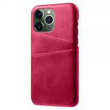 iPhone 15 Pro Max Deksel med To Kortlommer Magenta