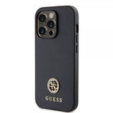 Guess iPhone 15 Pro Max Deksel Metal Logo Strass Svart