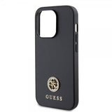 Guess iPhone 15 Pro Max Deksel Metal Logo Strass Svart