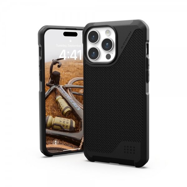 Urban Armor Gear (UAG) iPhone 15 Pro Max Deksel Metropolis LT MagSafe Kevlar Black