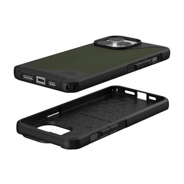 Urban Armor Gear (UAG) iPhone 15 Pro Max Deksel Metropolis LT MagSafe Kevlar Olive
