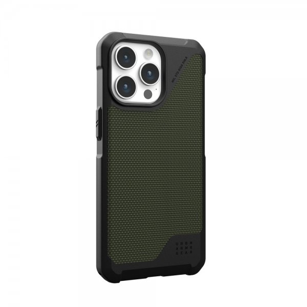 Urban Armor Gear (UAG) iPhone 15 Pro Max Deksel Metropolis LT MagSafe Kevlar Olive