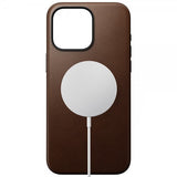 Nomad iPhone 15 Pro Max Deksel Modern Leather Case Brun