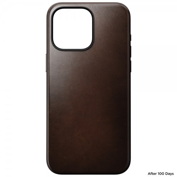 Nomad iPhone 15 Pro Max Deksel Modern Leather Case Horween Rustic Brown