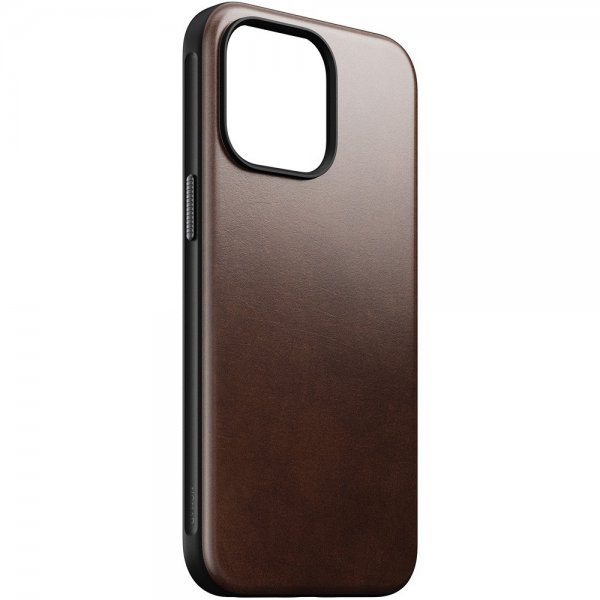 Nomad iPhone 15 Pro Max Deksel Modern Leather Case Horween Rustic Brown