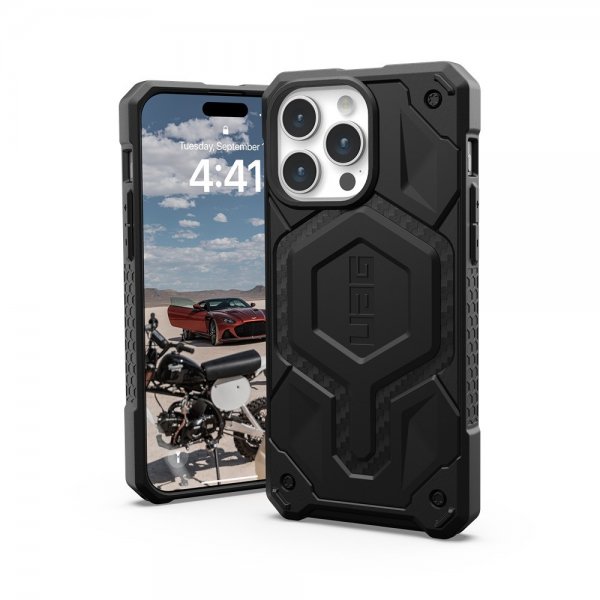 Urban Armor Gear (UAG) iPhone 15 Pro Max Deksel Monarch Pro MagSafe Carbon Fiber