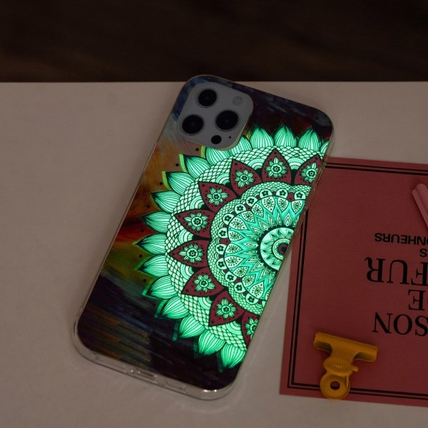 iPhone 15 Pro Max Deksel Motiv Blå Mandala