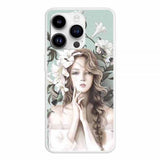 iPhone 15 Pro Max Deksel Motiv Blomsterjente