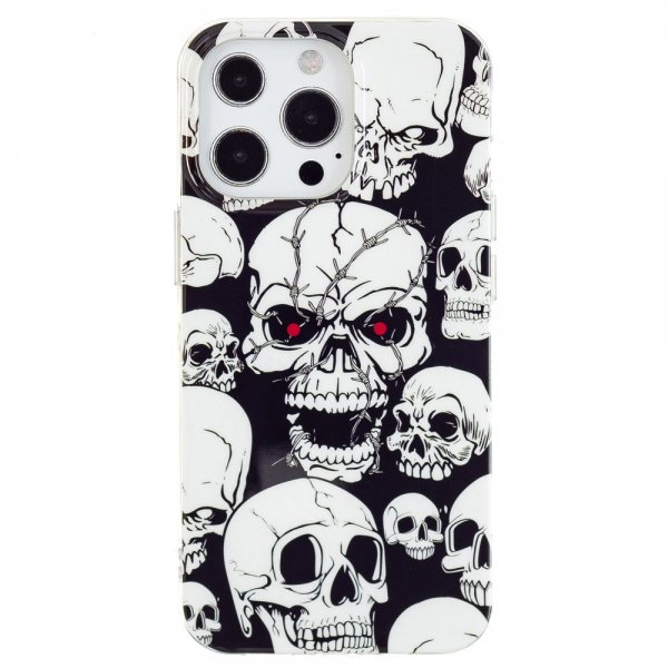 iPhone 15 Pro Max Deksel Motiv Hodeskaller