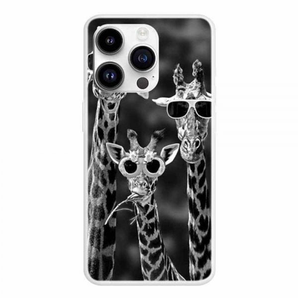 iPhone 15 Pro Max Deksel Motiv Sjiraffer
