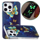 iPhone 15 Pro Max Deksel Motiv Guldiga Sommerfugler