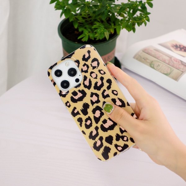 iPhone 15 Pro Max Deksel Motiv Leopard