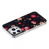 iPhone 15 Pro Max Deksel Motiv Rosor Svart