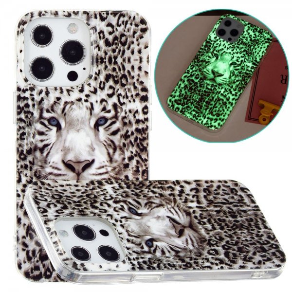 iPhone 15 Pro Max Deksel Motiv Hvit Tiger