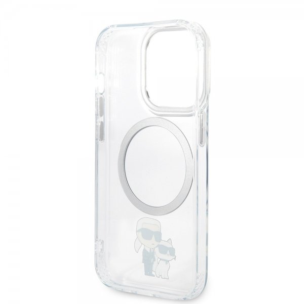 Karl Lagerfeld iPhone 15 Pro Max Deksel NFT Karl & Choupette Transparent