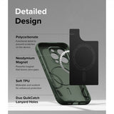 Ringke iPhone 15 Pro Max Deksel Onyx Magnetic Dark Green