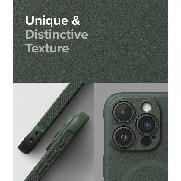 Ringke iPhone 15 Pro Max Deksel Onyx Magnetic Dark Green