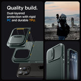 Spigen iPhone 15 Pro Max Deksel Optik Armor MagFit Abyss Green