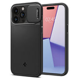 Spigen iPhone 15 Pro Max Deksel Optik Armor MagFit Svart