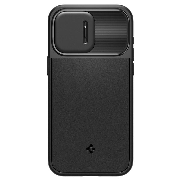 Spigen iPhone 15 Pro Max Deksel Optik Armor MagFit Svart