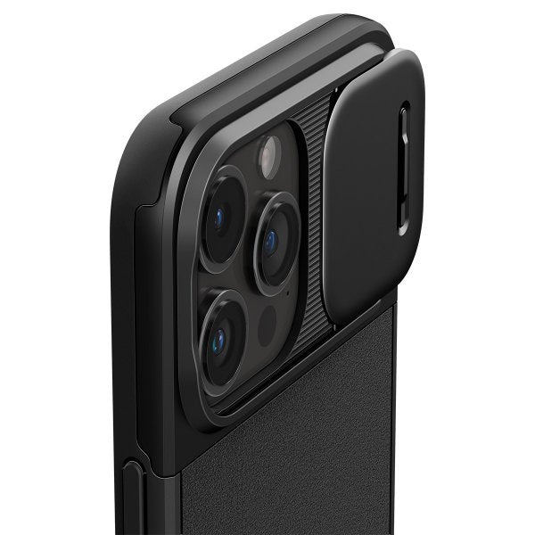Spigen iPhone 15 Pro Max Deksel Optik Armor MagFit Svart