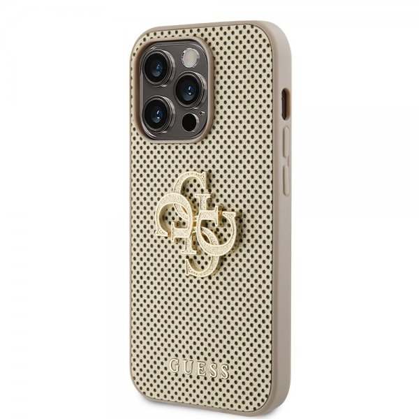 Guess iPhone 15 Pro Max Deksel Perforated Glitter Gull
