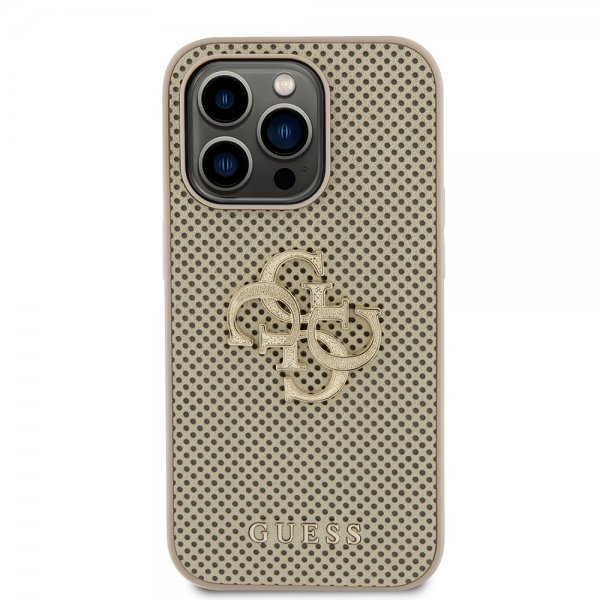 Guess iPhone 15 Pro Max Deksel Perforated Glitter Gull