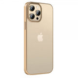 X-Level iPhone 15 Pro Max Deksel Belagt Kant Gull