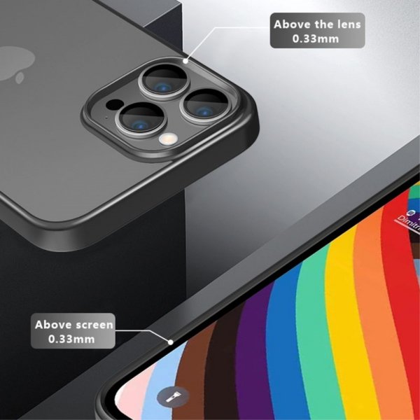 X-Level iPhone 15 Pro Max Deksel Belagt Kant Gull