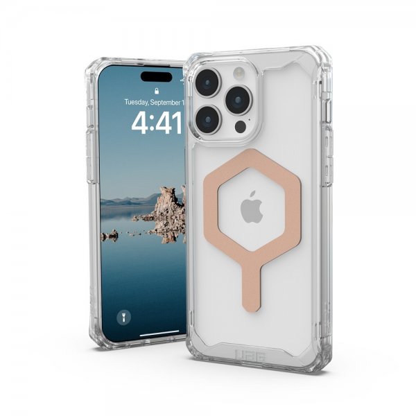 Urban Armor Gear (UAG) iPhone 15 Pro Max Deksel Plyo MagSafe Ice Rose Gold
