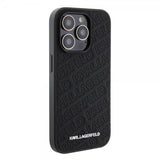 Karl Lagerfeld iPhone 15 Pro Max Deksel Quilted K Pattern Svart