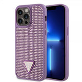 Guess iPhone 15 Pro Max Deksel Rhinestone Lilla