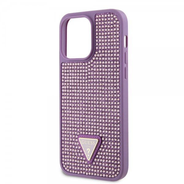 Guess iPhone 15 Pro Max Deksel Rhinestone Lilla