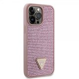 Guess iPhone 15 Pro Max Deksel Rhinestone Rosa