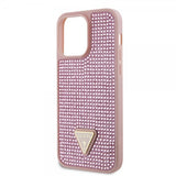 Guess iPhone 15 Pro Max Deksel Rhinestone Rosa