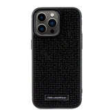 Karl Lagerfeld iPhone 15 Pro Max Deksel Rhinestone Svart