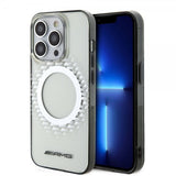 Mercedes Benz iPhone 15 Pro Max Deksel Rhombus Pattern MagSafe AMG Transparent