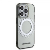 Mercedes Benz iPhone 15 Pro Max Deksel Rhombus Pattern MagSafe AMG Transparent