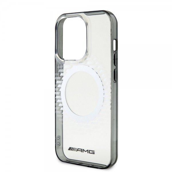 Mercedes Benz iPhone 15 Pro Max Deksel Rhombus Pattern MagSafe AMG Transparent