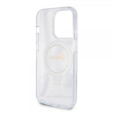 Guess iPhone 15 Pro Max Deksel Ring Stand Glitter MagSafe Transparent