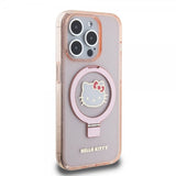 Hello Kitty iPhone 15 Pro Max Deksel Ring Stand MagSafe Rosa