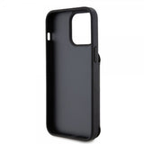 Karl Lagerfeld iPhone 15 Pro Max Deksel Saffiano Card Slots & Stand Svart