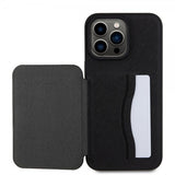 Karl Lagerfeld iPhone 15 Pro Max Deksel Saffiano Card Slots & Stand Svart