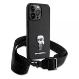 Karl Lagerfeld iPhone 15 Pro Max Deksel Saffiano Crossbody Svart