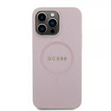 Guess iPhone 15 Pro Max Deksel Saffiano MagSafe Rosa